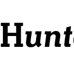 HunterW00-SemiBoldItalic