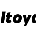 ItoyaW00-BlackItalic