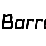 BarrezW00-Italic