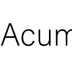 Acumin Variable Concept