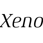 XenoisSerifW01-Italic