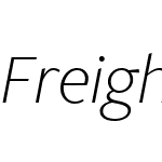 FreightSansW01-LightItalic