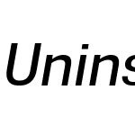 UninstaW00-MediumItalic