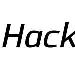 HackmanW00-DemiBoldItalic