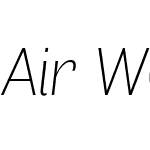 AirW00-UltraLightItalic