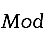 ModumW00-MediumItalic