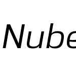 NuberW00-MediumItalic