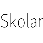 Skolar Sans PE Condensed