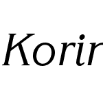 KorinnaITCW08-Italic