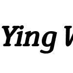 YingW01-SemiBoldItalic