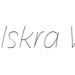 IskraW01-UltraThinItalic