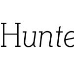 HunterW00-LightItalic