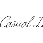 Casual Line Script