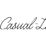 Casual Line Script