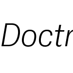 DoctrineW00-LightItalic