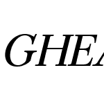 GHEAAragastW10-MediumItalic