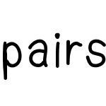 pairsfont