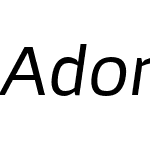 AdonideW01-Italic