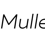 MullerW00-LightItalic