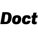 DoctrineW00-BlackItalic