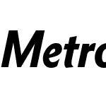 MetroNovaW01-CnBlackItalic