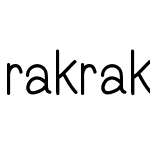 rakrakfont