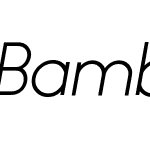 BambinoW00-LightItalic