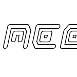 Neon Circuit Outline Italic