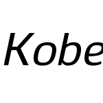 KobernW00-MediumItalic