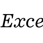 ExcelsiorW01-Italic