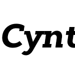 CynthoSlabW00-BlackItalic