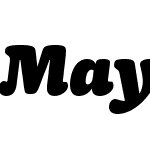 MayonezW01-BlackItalic