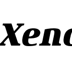 XenoisSerifW01-HeavyItalic