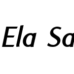 ElaSansW01-BoldItalic