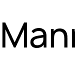 Manrope