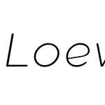 LoewW00-LightItalic