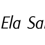 ElaSansW01-SemiLightItalic