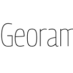 Georama SemiCondensed