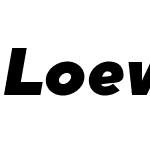 LoewW00-BlackItalic