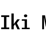 Iki Mono Condensed