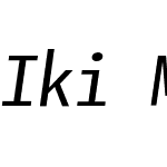 Iki Mono Condensed