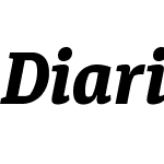 DiariaW00-ExtraBoldItalic