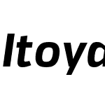 ItoyaW00-BoldItalic