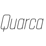 QuarcaW01-CondThinItalic