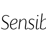 SensibilityW01-XLightItalic