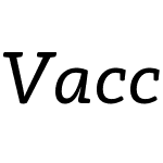 VaccineItalicW08-Regular