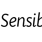 SensibilityW01-LightItalic