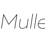MullerW00-ThinItalic