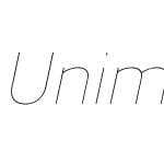 UnimanW00-UltraLightItalic