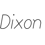 DixonW00-ThinItalic